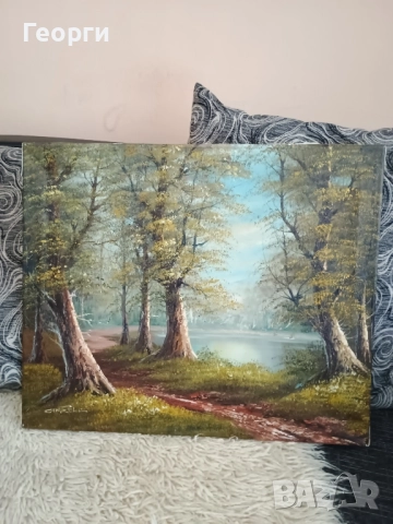 Картина масло,Cantrell, снимка 5 - Картини - 52132980