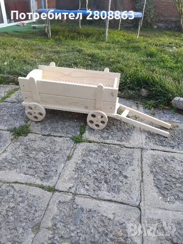 Декоративна каручка, снимка 3 - Декорация за дома - 48921600