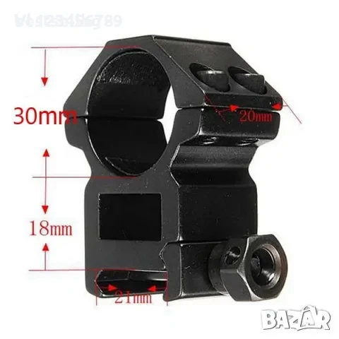 стойки за закрепване оптика, фенер, лазер бързомерец към оръжие, снимка 2 - Оборудване и аксесоари за оръжия - 50677251