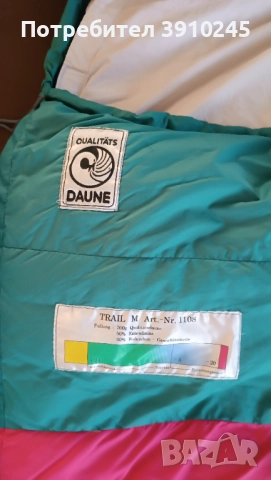Пухен спален чувал, снимка 2 - Палатки - 52890925