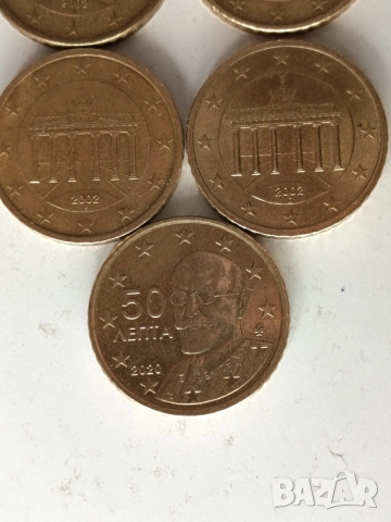 50 евро цента от различни държави и години , снимка 4 - Нумизматика и бонистика - 53580839