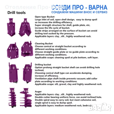 Багер Пилотна машина ROT-13TCN1000 до 13 м, снимка 11 - Индустриална техника - 48398604
