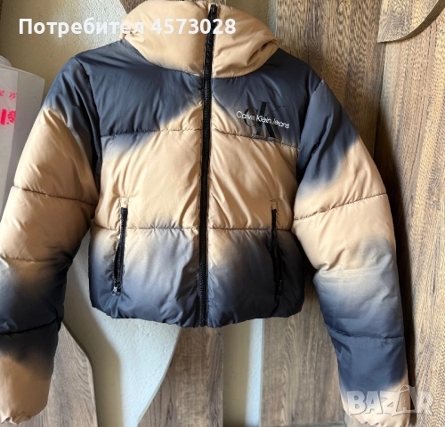 Пуфер Калвин Клейн с качулка