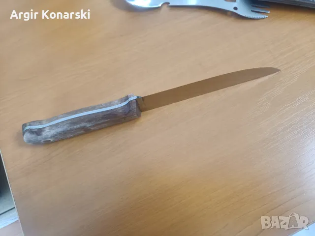 НОЖ КОВАН+подарък намалям, снимка 3 - Ножове - 49820969