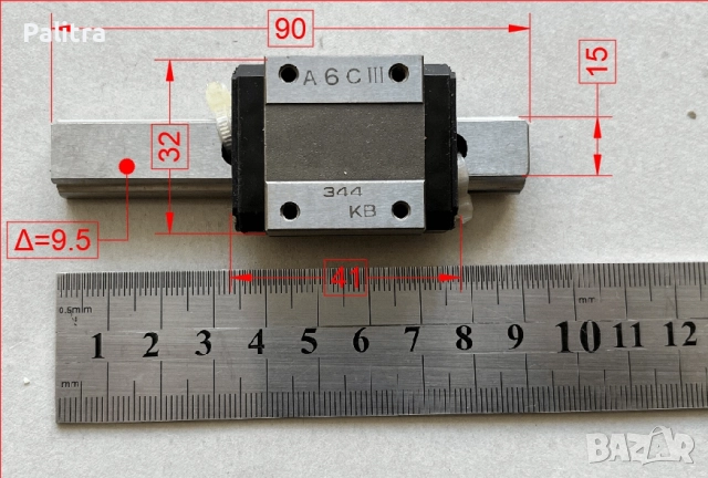 Линейни направляващи THK RSR15M