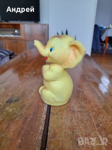Стара гумена играчка Слон,Слонче #8, снимка 4 - Други ценни предмети - 44033387