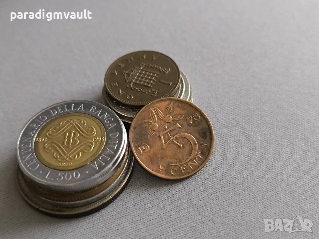 Монета - Нидерландия - 5 цента | 1978г.