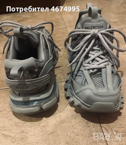 Balenciaga track сиви обувки, снимка 4 - Дамски ежедневни обувки - 52742886