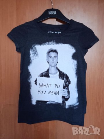 Тениска с Justin Bieber, снимка 2 - Детски тениски и потници - 33164362