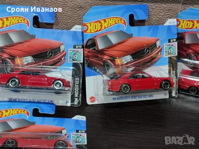 Hot Wheels 89 Mercedes-Benz 560 SEC AMG 10лв бр, снимка 1 - Колекции - 47381574