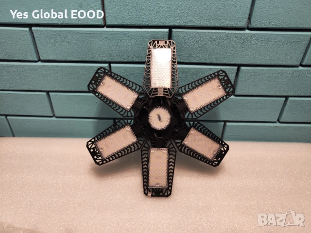 TASINUO 185W LED лампа с 6+1 панели за гаражи и работилници