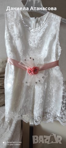 Рокля 👗 подходяща за Кръщене или Свадба, снимка 4 - Бебешки рокли - 32931708