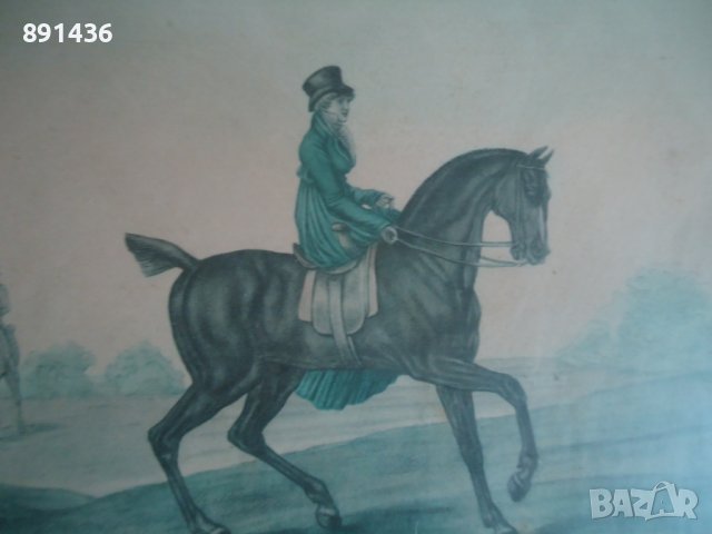 Стара литография за интериор картина снимка, снимка 2 - Картини - 39836027