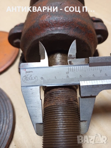 Соц Стар Вал За Циркуляр Машини Техника Тегло 11кг. Номер 582., снимка 15 - Антикварни и старинни предмети - 53168502