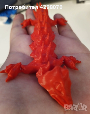 Движещ се гущер, 3Д Принтиран 3D Print, 1 бр. - Flexy Fidget Lizard, снимка 4 - Нумизматика и бонистика - 52571618