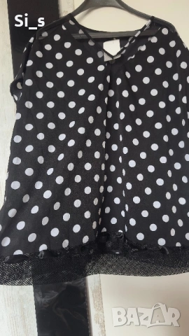 Шифон блузка с тюл 2хл-3хл