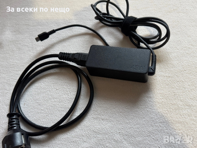 Оригинално Зарядно за лаптоп Lenovo 45W, USB-C , Type C, снимка 7 - Кабели и адаптери - 53197202
