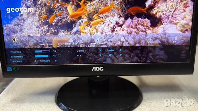 19" AOC 1950W HD монитор (1366x768,5ms,D-SUB,DVI-D,SPK), снимка 5 - Монитори - 50678902