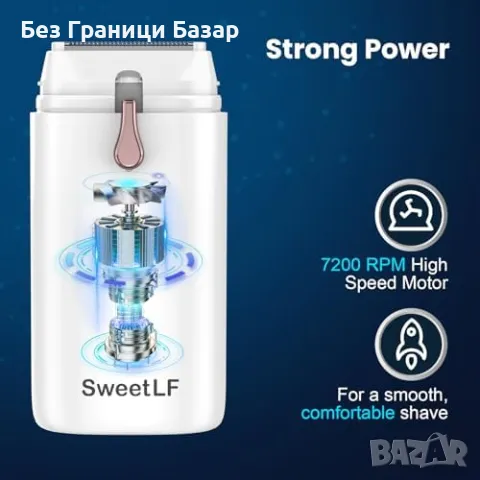 Нов Безболезнен Мини Тример за Жени – Идеален за Чувствителна Кожа, снимка 3 - Тримери - 49071114