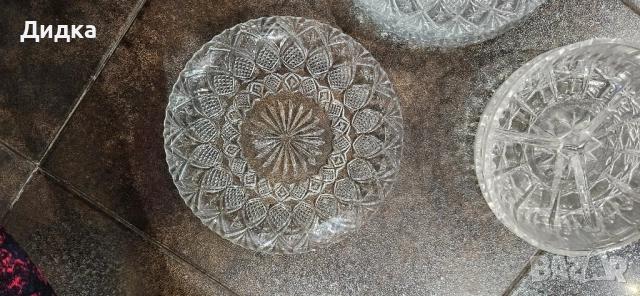 Стъклени/кристални чинии, снимка 4 - Чинии - 52181509