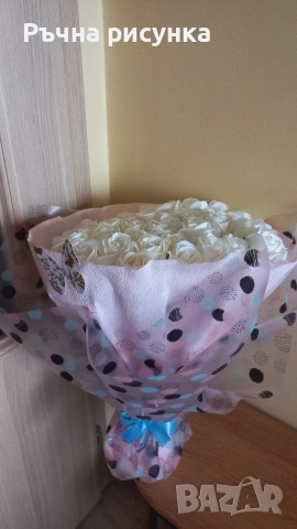 Големи букети,различни цени ,51рози,21рози,23рози, снимка 9 - Декорация за дома - 49894439