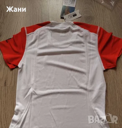 Salomon Promo Marcom Quick Dry Athletic T-shirt White/racing red women, снимка 2 - Спортна екипировка - 50735894