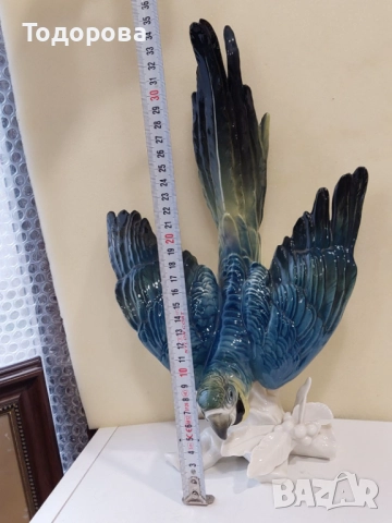 Порцеланова фигура-лот папагали фирма ЕНС (ENS) Германия-Тюрингия, снимка 9 - Колекции - 52151772