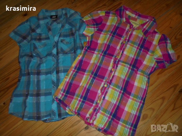 лот на ''H&M-Terranova''-размер 140см-146см, снимка 2 - Детски ризи - 28761128