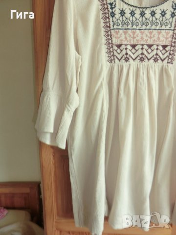 Индийска туника с бродерия, снимка 2 - Туники - 36892277