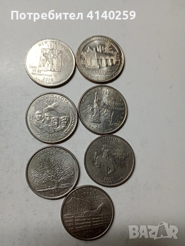 САЩ МОНЕТИ 1/4 КУОРТЪР ДОЛАР , снимка 3 - Нумизматика и бонистика - 53556672