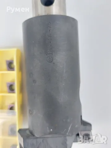 Разтъргваща глава за фреза комплект с 10бр твърдосплавни пластини , снимка 2 - Други инструменти - 48443196