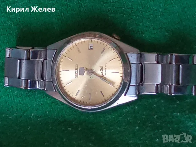 SEIKO 5 ANTIMAGNETIC Cristal ОРИГИНАЛЕН ЯПОНСКИ МАРКОВ МЕХАНИЧЕН ЧАСОВНИК СЕЙКО 5 с ВЕРИЖКА 30132, снимка 18 - Мъжки - 37900255