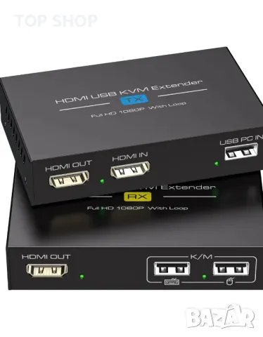 HDMI KVM USB 120M удължител зa предаване през Cat5e/6/7 HD Full HD 1080P60Hz Поддръжка Loop