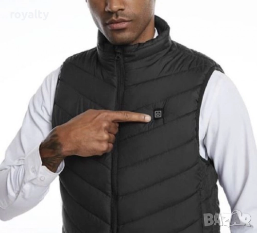 Електрическа жилетка с отопление HotVex USB Heated Vest – с 9 зони на отопление, снимка 4 - Спортни дрехи, екипи - 52121933