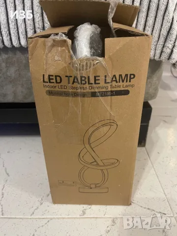 настолна лампа, 3000 K топло бяло, модерен спирален дизайн, нощна лампа, сензорно димиране, снимка 5 - Кани - 48169344