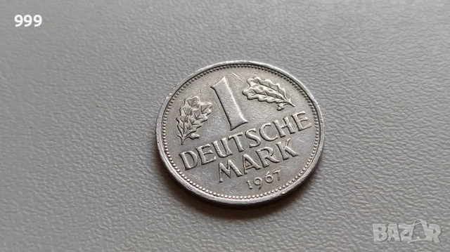 1 марка 1956, 1959, 1965, 1967, 1994 - Германия, снимка 6 - Нумизматика и бонистика - 36805005