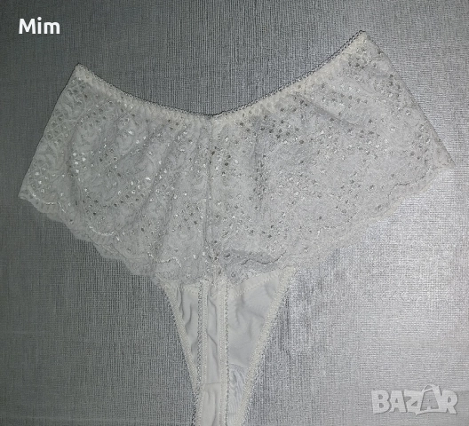 XL Бяла дантелена полупрашка , снимка 5 - Бельо - 51915406