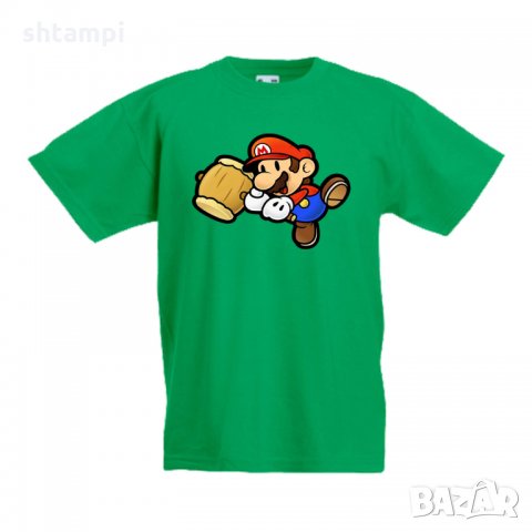 Детска тениска Супер Марио Paper Mario Hammer, снимка 3 - Детски тениски и потници - 33089284