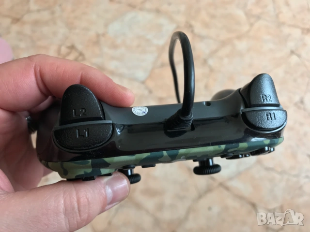 Spartan Gear Hoplite Green Camo, геймърски контролер за PC и PS4, снимка 4 - Джойстици и геймпадове - 53587204