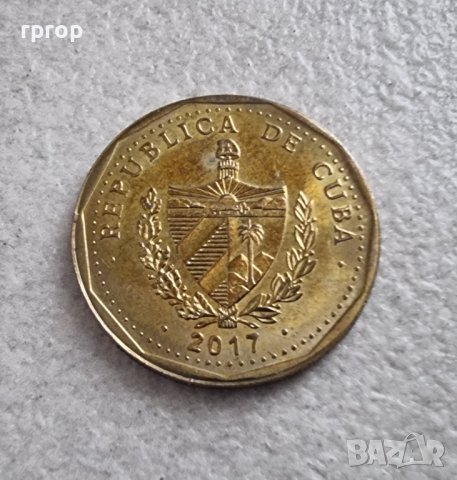 Куба. 1 песо . 2017 година. , снимка 3 - Нумизматика и бонистика - 39657404