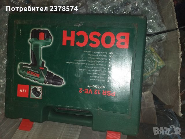 Бормашина-винтоверт Bosch PSR 12 VE-2, снимка 5 - Винтоверти - 27024473
