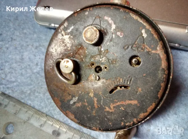 SLAVA 11 JEWELS MADE in USSR Стар КОЛЕКЦИОНЕРСКИ РУСКИ МЕХАНИЧЕН БУДИЛНИК СЛАВА 44047, снимка 4 - Антикварни и старинни предмети - 47685999