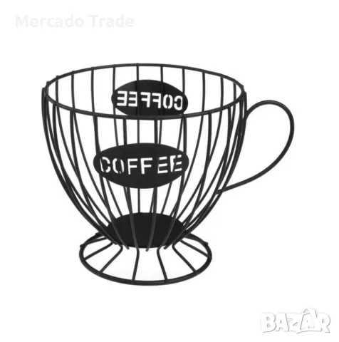 Чаша за кафе капсули Mercado Trade, Черен, снимка 2 - Аксесоари за кухня - 48975112