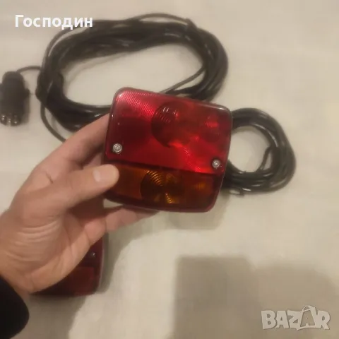 Комплект стопове за ремарке/каравана с дължина на кабела 7,5 метра и 7-пинова букса, снимка 3 - Части - 48884512