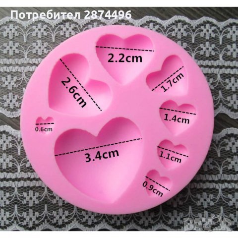 3801 Форма със сърца, снимка 3 - Форми - 39008942