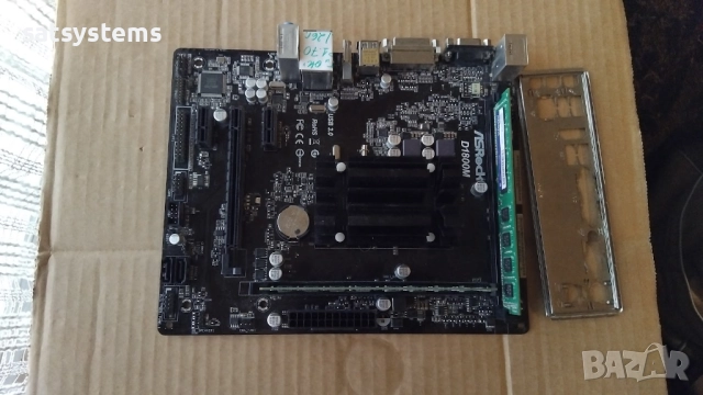 Дънна платка ASRock D1800M Socket BGA1170 CPU+FAN+RAM, снимка 5 - Дънни платки - 52965253