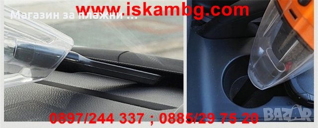 Мини Прахосмукачка за кола с Хепа филтър , 3 приставки, 5 метра кабел, 120W, снимка 3 - Аксесоари и консумативи - 28403830