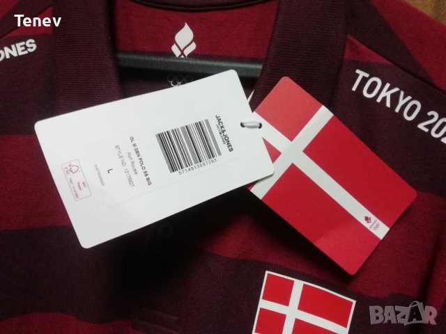 Jack & Jones Denmark Tokyo 2020 Olympics нова оригинална тениска Дания Токио 2020 L , снимка 4 - Тениски - 43751096