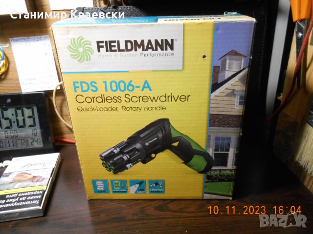FIELDMANN FDS 1006 A винтоверт с "патронник" 4.8v