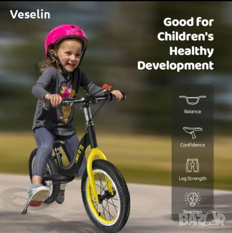 Баланс 16 инчов велосипед 3-7 г., снимка 4 - Велосипеди - 51929426